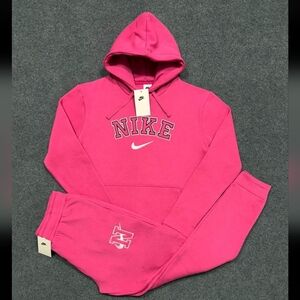 Nike Fuchsia Hoodie and Joggers Set